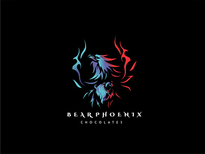 Bear Phoenix logo 3d animal animation bear bird branding character design graphic design icon illustration illustrator legendary logo motion graphics mythical phoenix ui ux vector