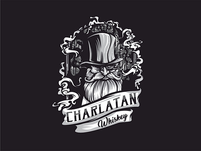 vintage charlatan logo 3d animation badge branding character charlatan classic design doctor graphic design icon illustration illustrator logo motion graphics traditional ui ux vector vintage