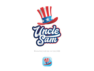 uncle sam hat logo 3d america animation branding character design graphic design hat icon illustration illustrator logo motion graphics top hat ui uncle sam usa ux vector
