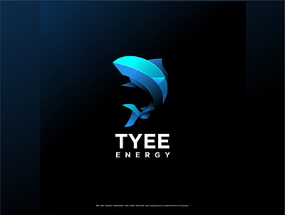 gradient fish logo 3d animation blue branding character deep design energy fish gradient graphic design icon illustration illustrator logo motion graphics sea ui ux vector