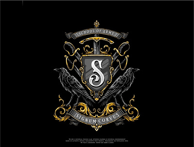 raven coat of arms 3d animation branding character coat of arms crest design graphic design heraldic icon illustration illustrator logo motion graphics raven ravens ui ux vector