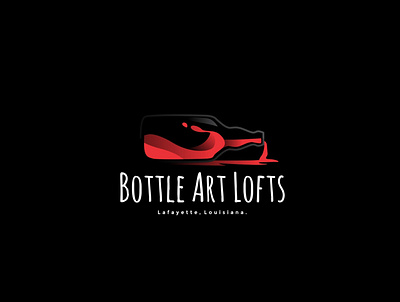 bottle art lofts logo animation art arts bottle branding character design elements envato graphic design icon illustration illustrator lofts logo logos red ui ux vector