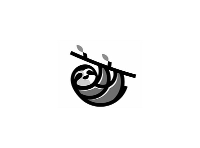 minimalist sloth logo animal branding character design graphic design icon illustration illustrator line logo mammal minimal minimalist simple sloth slow ui ux vector
