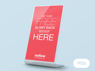 Slant Back Mockup Freebie