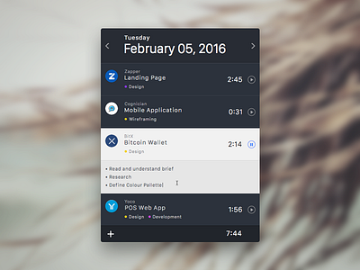 Desktop Time Tracking App