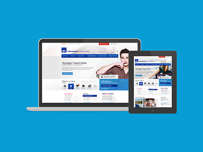 AXA insurance & bank responsive webdesign