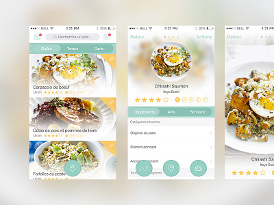 Epicurium iPhone app app dish food iphone