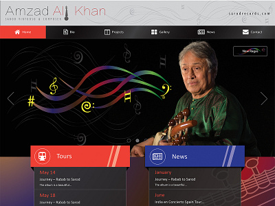 Amzad Ali Khan - Website Home Page Designing