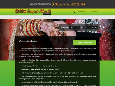 Golden Sagai Shadi - Marriage Bureau design graphic design icon logo typogaphy web