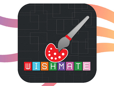 Wishmate Mobile Application ICON Design app design graphic design icon logo template ui ux visual design web website