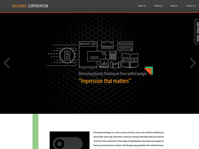 Website Design for Rachana Printers app graphic design icon ui ux visual design web web design