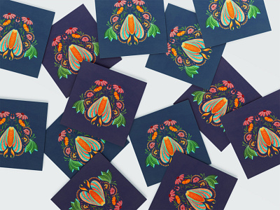 Moth artwork cards design digital illustration digitalart illustration pattern pattern design procreate stationery surface design