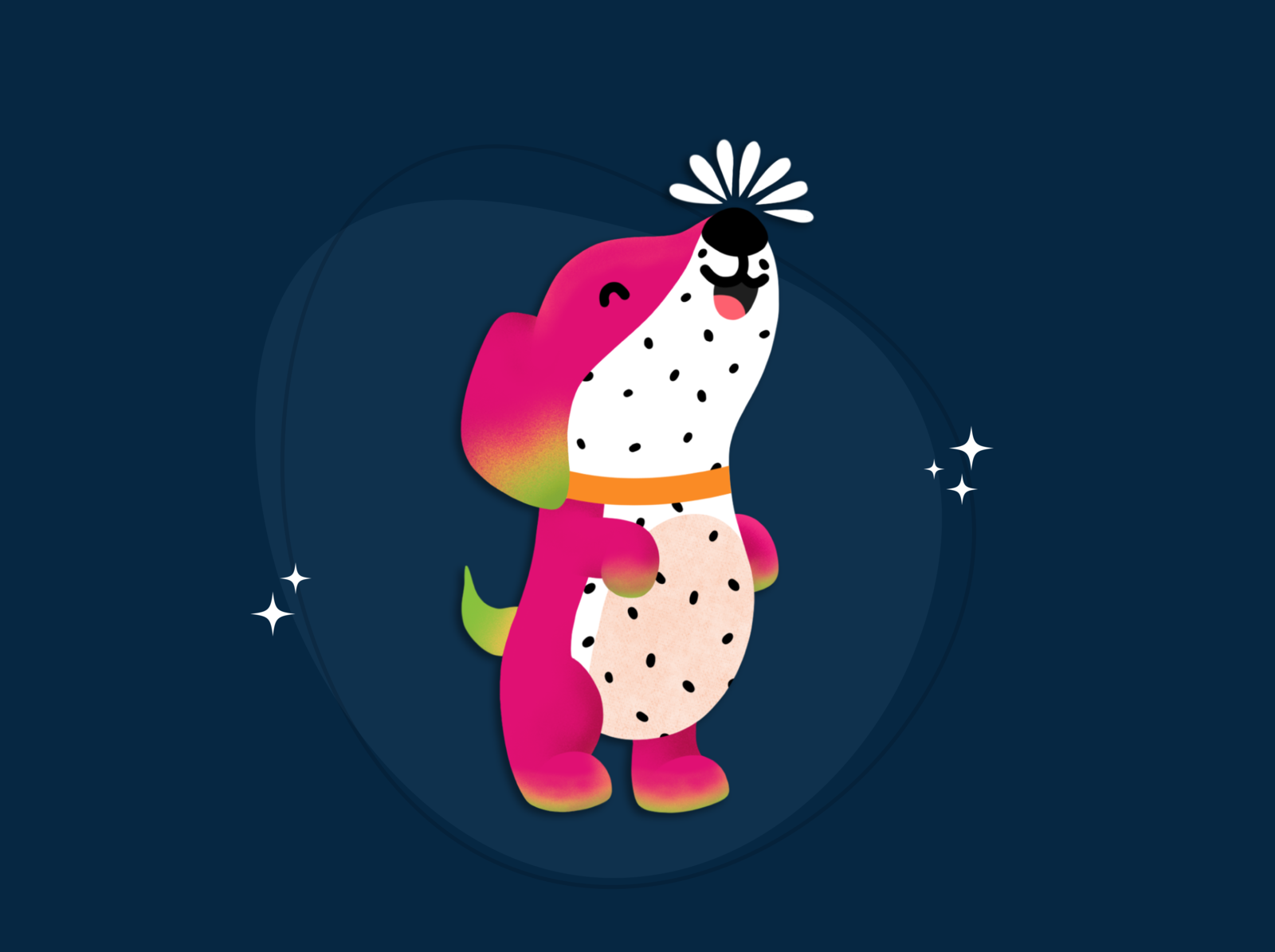 dragon fruit puppy by Vedanshi Harlalka Hewavidana on Dribbble