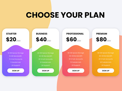 Pricing Tables