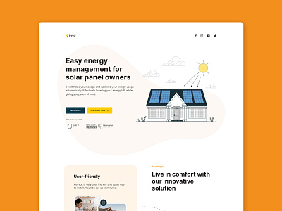 Landing Page Design branding heropage landingpage solar tesla ui ux website websitedesign