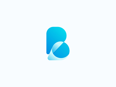B Logo for sale app logo branding gradient ios logo logo logo design news news app newspaper newspaper logo vector
