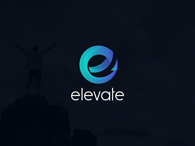 Elevate Logo Design branding gradient logo logo design