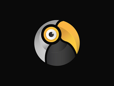 Toucan Bird app icon bird bird logo branding colourful cute cute animal cute logo design gradient gray illustration logo logo design toucan vector white yellow yellow logo