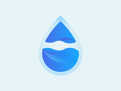 Water Drop adobe illustration app icons blue branding colourful cute design gradient illustration logo logo design ui vector