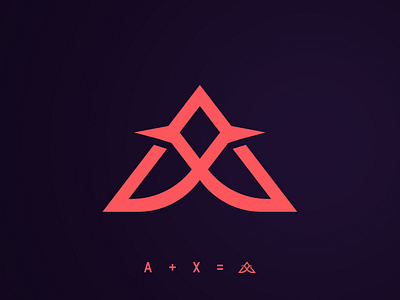 AX Logo branding design gradient logo logo design luxury minimal monogram monogram design monogram letter mark monogram logo monograms vector