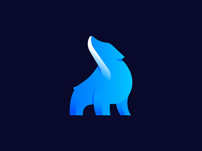 Approved Logo for Artic Solutions app icon bear bear logo bears best logo blue brand branding colourful cute animal gradient highend ice logo logo design logodesign polar bear vector