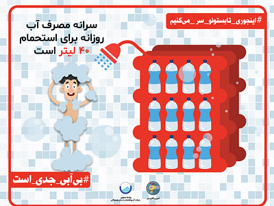 Water Saving Projects branding cartoon comic design illustration iran