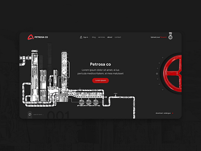 web design for petrochemical company