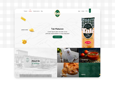 Tak Makaron Project - ui design awesome design best ui design ui ui design web web design website design
