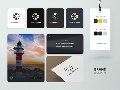 Brand Design awesome design basic branding graphic design lighthouse logo logo design minimal logo web design
