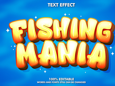 Modern editable cartoon text effects for Adobe Illustrator