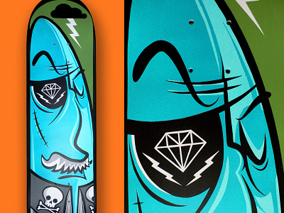 Skate Deck 2015 acrylic painting rad skateboard
