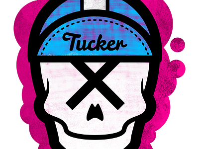 Skulluxe / Tucker London collaboration bicycle cycling graphic illustration ipad pro procreate roadbike skull