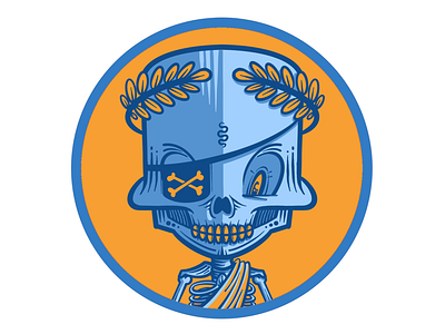 Skully Emperor character design emperor illustration procreate skull