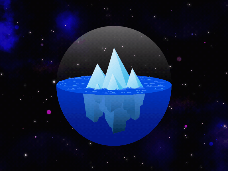 A Lost Planet design illustration motion graphic