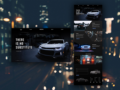 Car site homepage UI design