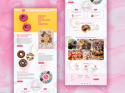 Donut Shop homepage UI Design adobexd design donut homepage shop ui uidesign