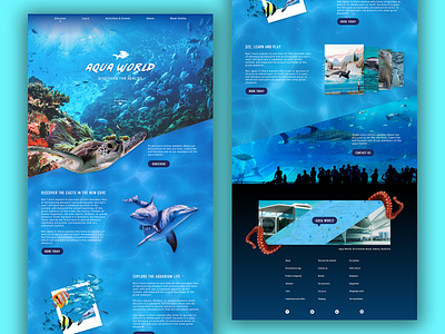 Aqua World - Web UI Design