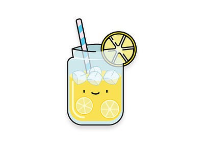 Cute Lemonade Jar Illustration