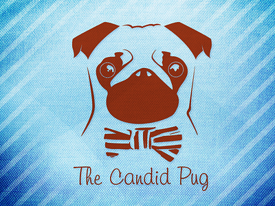 The Candid Pug dog etsy icon illustration illustrator logo photoshop pug script shop store texture