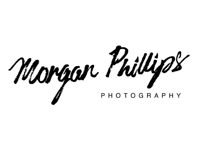 Morgan Phillips Photography logo branding brush brushpen calligraphy lettering logo script type typography