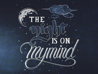 The night is on my mind atribecalledquest calligraphy chalk chalkart chalkboard hiphop lettering type