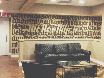 TheNorthGate Wall Mural blackletter calligraphy handdrawn handpaint lettering paint type typography