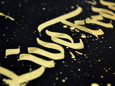 Live free; stay gold art blackletter calligraphy design gold ink lettering live free paint paint marker