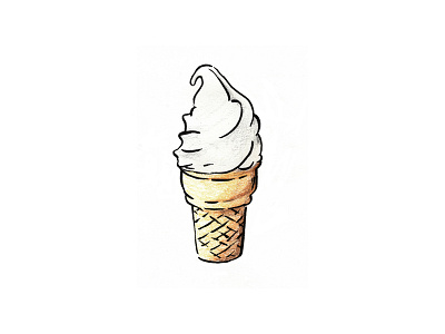 Coney 2012 art color coloredpencils cone design drawing icecream icecreamcone illustration sketch