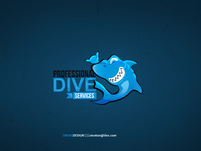 Professional Dive Services logo amar abaz design dive logo professional services smokan smoki