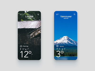 Weather App Redesign ui