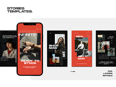 Instagram Stories "Untittled" brand concept design instagram instagram stories instagram template layered layout psd socialmedia templates ui