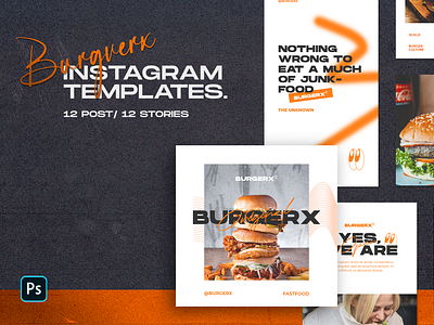 Burgerx - Instagram Templates