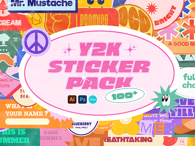 Y2K Sticker Pack Vol.1 by Ilham Aji Saputro on Dribbble