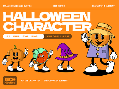 Halloween Character Set